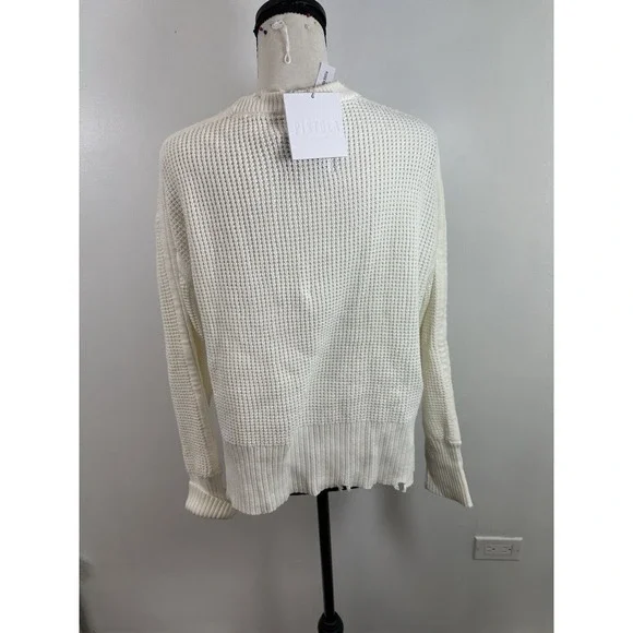 Pistola Olga waffle stitch sweater in Ivory size M New - Picture 4 of 7